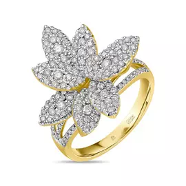 Золотое кольцо c бриллиантами