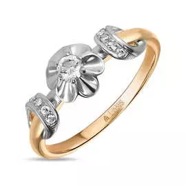 Золотое кольцо c бриллиантами