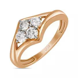Золотое кольцо c бриллиантами