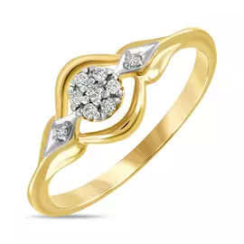 Золотое кольцо c бриллиантами