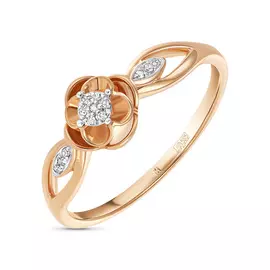 Золотое кольцо c бриллиантами