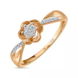 Золотое кольцо c бриллиантами