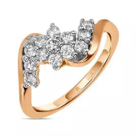 Золотое кольцо c бриллиантами