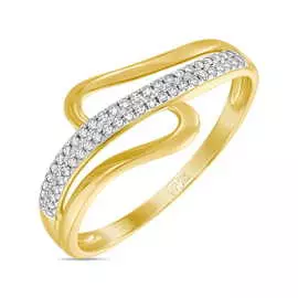 Золотое кольцо c бриллиантами