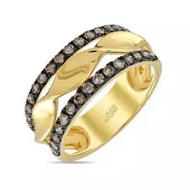 Золотое кольцо c бриллиантами