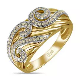 Золотое кольцо c бриллиантами