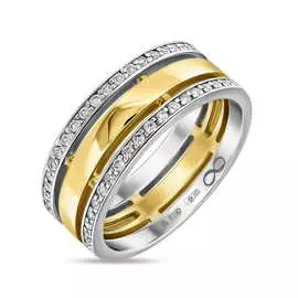 Золотое кольцо c бриллиантами