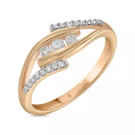 Золотое кольцо c бриллиантами