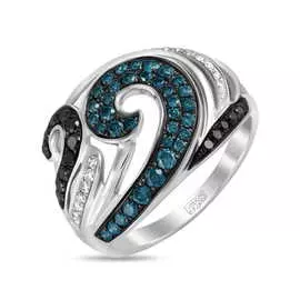 Золотое кольцо c бриллиантами