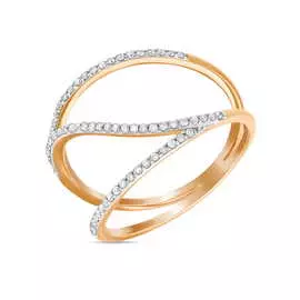 Золотое кольцо c бриллиантами