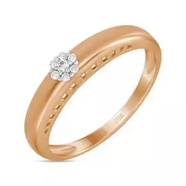 Золотое кольцо c бриллиантами