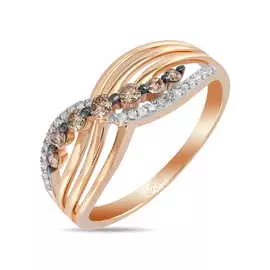 Золотое кольцо c бриллиантами