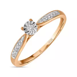 Золотое кольцо c бриллиантами