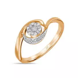 Золотое кольцо c бриллиантами