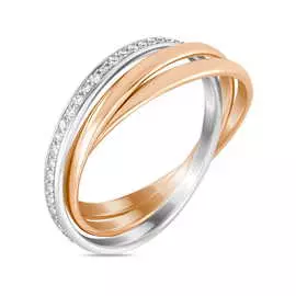 Золотое кольцо c бриллиантами