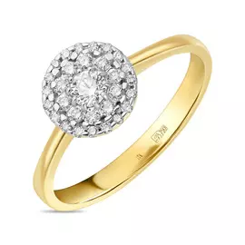 Золотое кольцо c бриллиантами