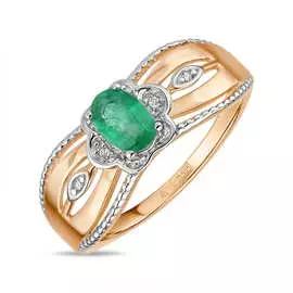 Золотое кольцо c бриллиантами