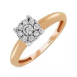 Золотое кольцо c бриллиантами