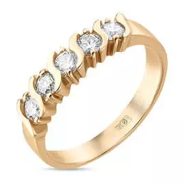 Золотое кольцо c бриллиантами