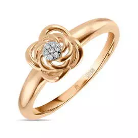 Золотое кольцо c бриллиантами