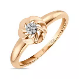 Золотое кольцо c бриллиантами