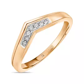 Золотое кольцо c бриллиантами