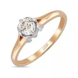 Золотое кольцо c бриллиантами