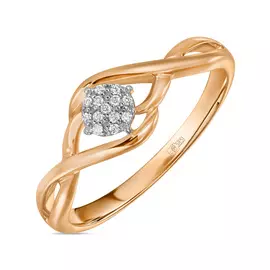 Золотое кольцо c бриллиантами