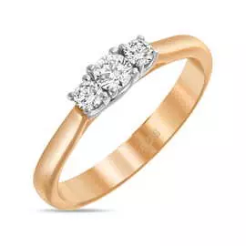 Золотое кольцо c бриллиантами