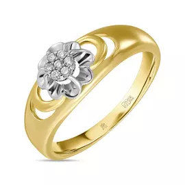 Золотое кольцо c бриллиантами