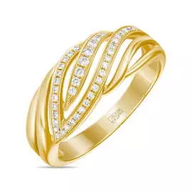 Золотое кольцо c бриллиантами