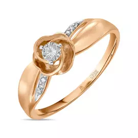 Золотое кольцо c бриллиантами