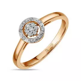 Золотое кольцо c бриллиантами