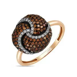 Золотое кольцо c бриллиантами