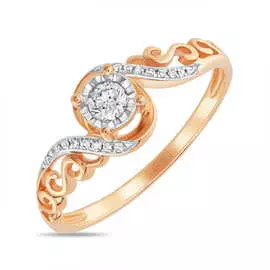 Золотое Кольцо c бриллиантами