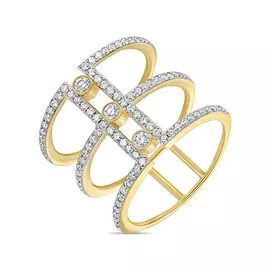 Золотое кольцо c бриллиантами