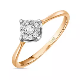 Золотое кольцо c бриллиантами