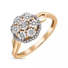 Золотое кольцо c бриллиантами