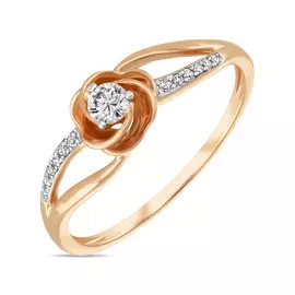 Золотое кольцо c бриллиантами