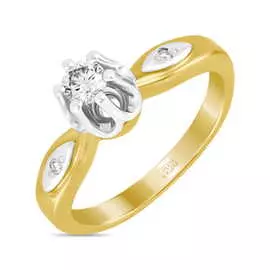 Золотое кольцо c бриллиантами