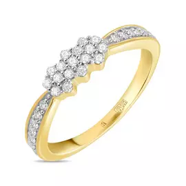 Золотое кольцо c бриллиантами