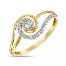 Золотое кольцо c бриллиантами