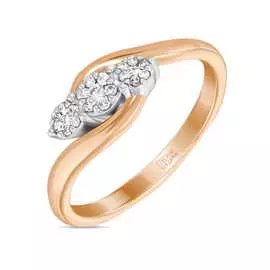 Золотое кольцо c бриллиантами