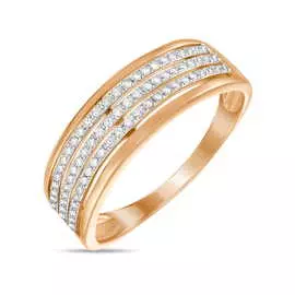 Золотое кольцо c бриллиантами