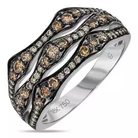 Золотое кольцо c бриллиантами