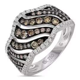 Золотое кольцо c бриллиантами