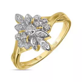 Золотое кольцо c бриллиантами