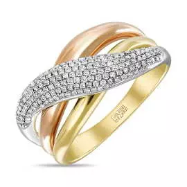 Золотое кольцо c бриллиантами