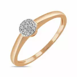 Золотое кольцо c бриллиантами