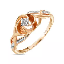 Золотое кольцо c бриллиантами